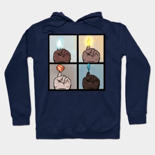Fours Hands and Four Elements Hoodie